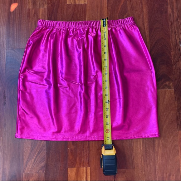 NastyGal Pink Metallic Mini Skirt - Picture 3 of 5